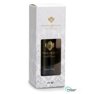 Vittore De Conti liquid soap bottle 310ml gift edition in luxury white packaging box.