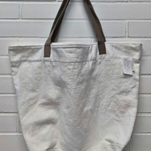 Natural Linen Tote Bag, for Spa, Beach, Large, White - EndeavorCzech.cz