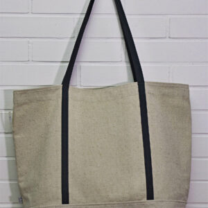 Natural Linen Large Tote Bag, for Spa, Beach, Pool - EndeavorCzech.cz