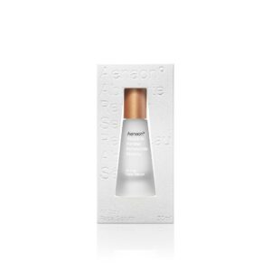 A 30ml bottle of Aenaon Absolute Renew All Day Face Serum displayed in elegant white packaging, showcasing luxury skincare. The frosted glass bottle with a golden cap emphasizes the premium quality of this natural organic cosmetic, ideal for organic skincare, anti-aging serum, enthusiasts seeking the best natural and luxury cosmetics.